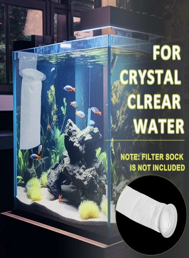 MCCKLE Filter Sock 4 Inch Ring, Filter Socks for Saltwater Aquarium by 15 Inch Long, 200 Micron Aquarium Filter Sock for Fish Tank Sump Saltwater Freshwater Aquariums (8 Pack) - Image 4